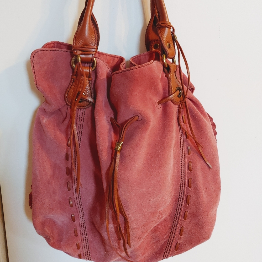 Lucky Brand Suede Shoulder Bag